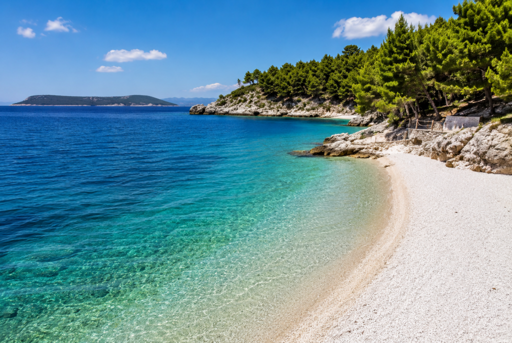 Sakuran je pláž na ostrově Dugi Otok